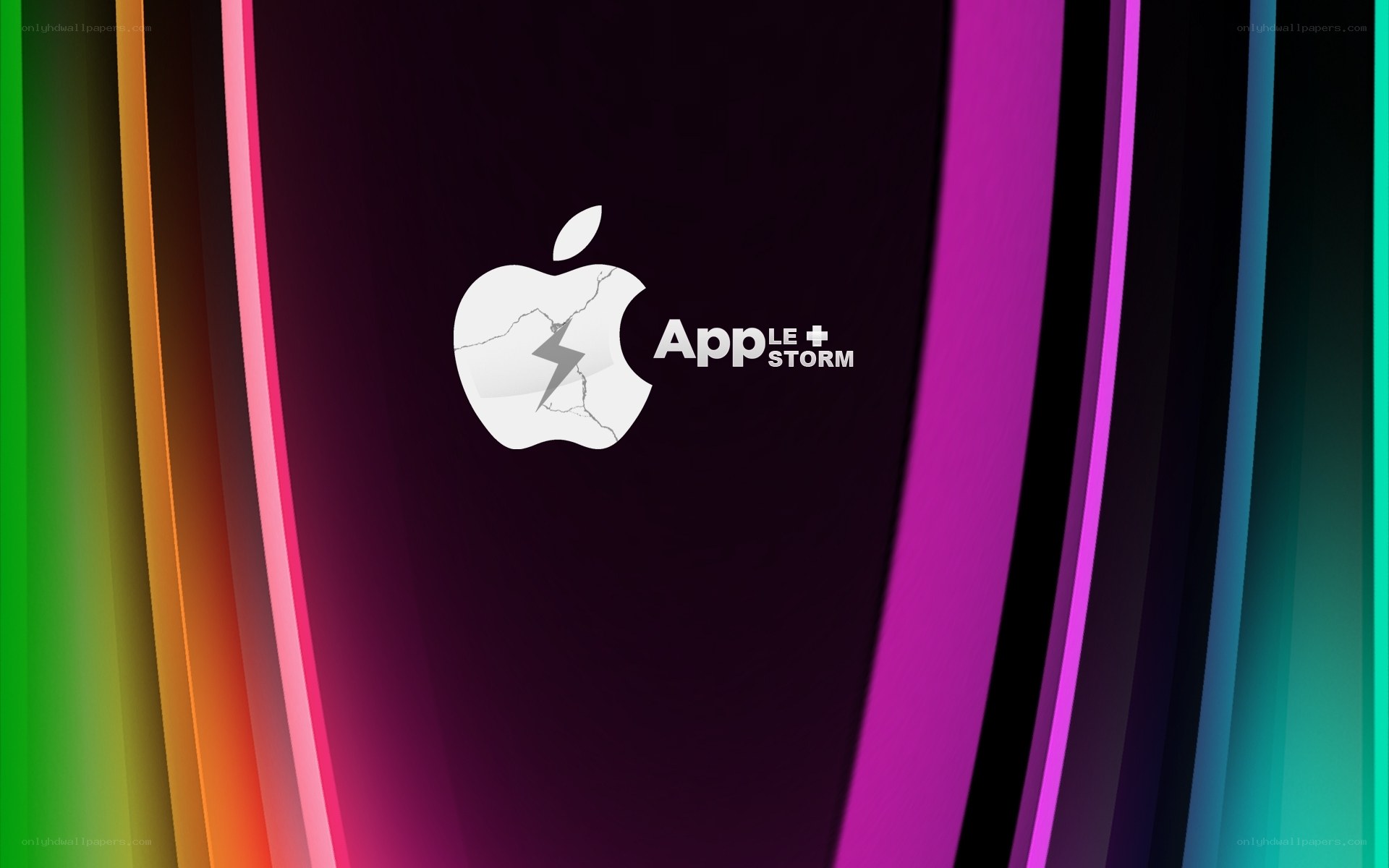 Apple + Storm logo design