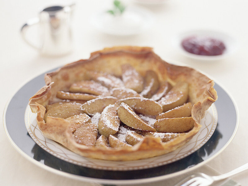 Apple Tart on Plate