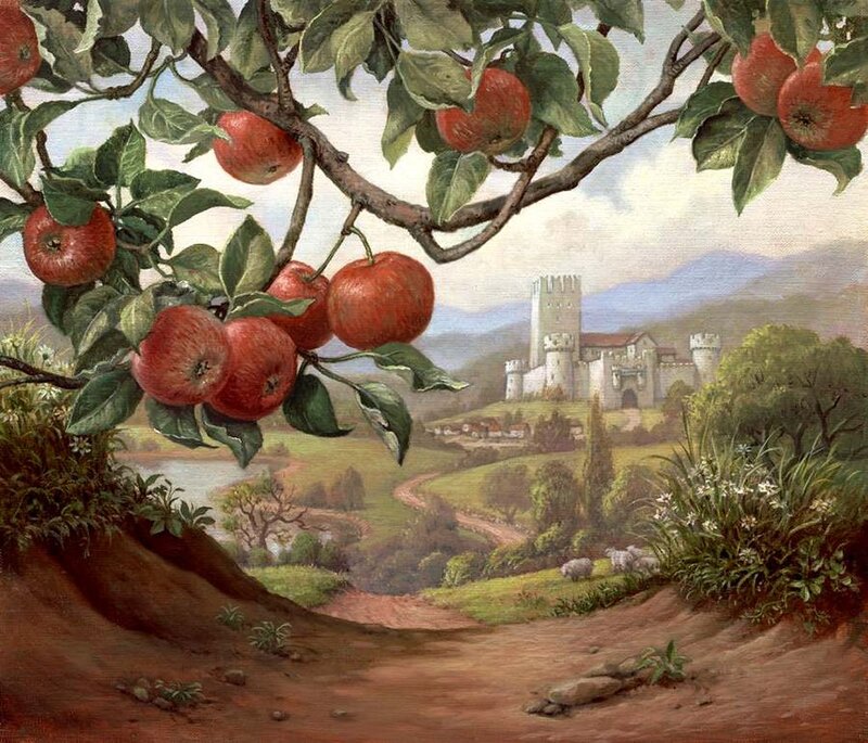 Apple Tree Branch — Red