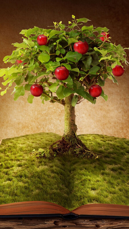 Apple Tree on Book