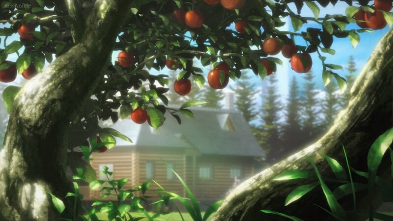 Apple Tree with Red Apples — Green