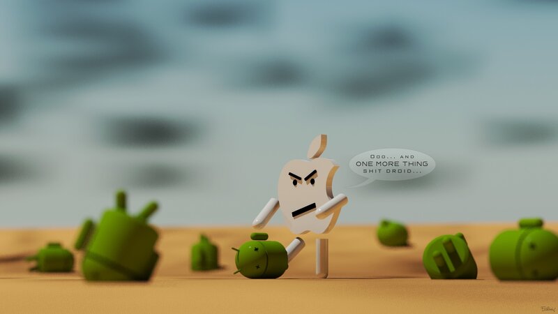Apple vs Android battle
