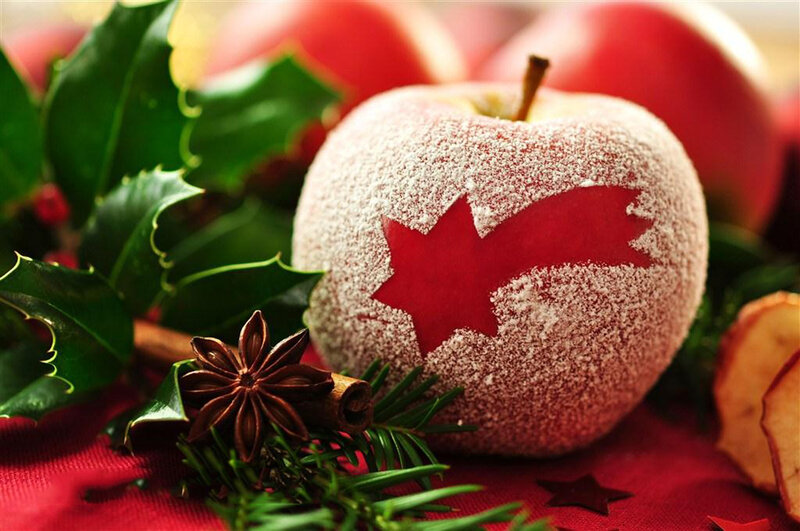 Apple with Star Cutout
