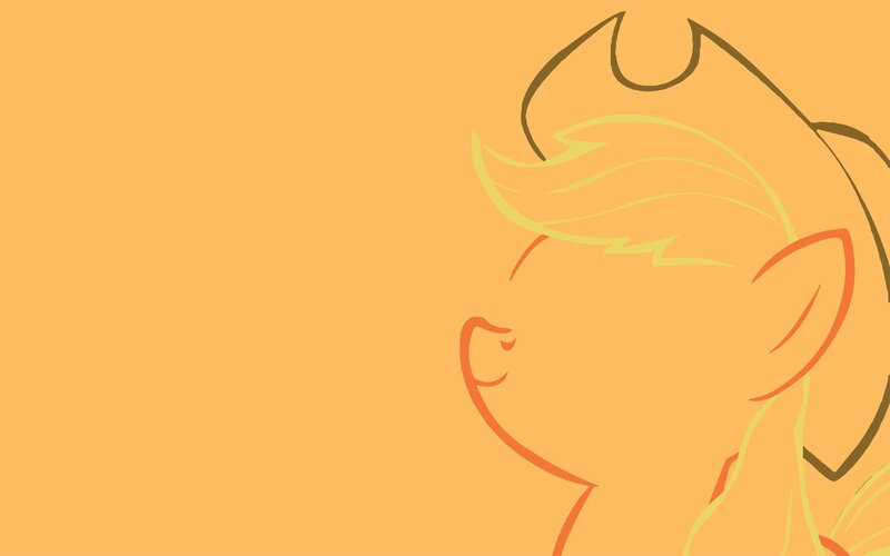 Applejack character silhouette