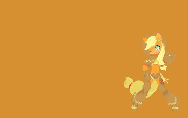 Applejack in a cowboy outfit