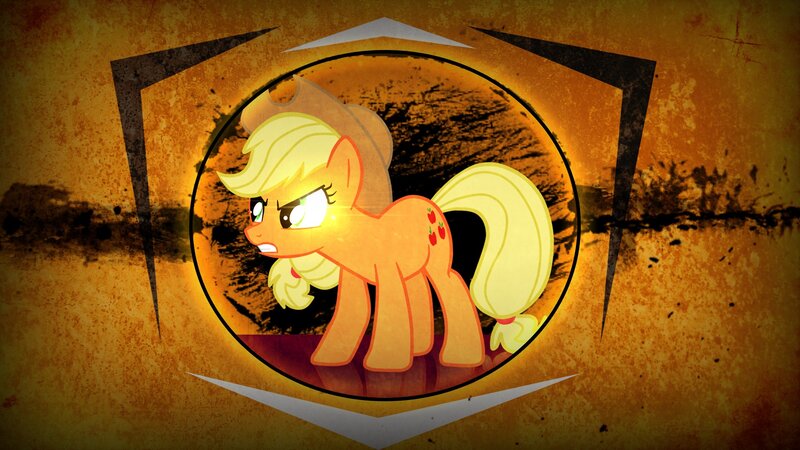 Applejack in a spotlight