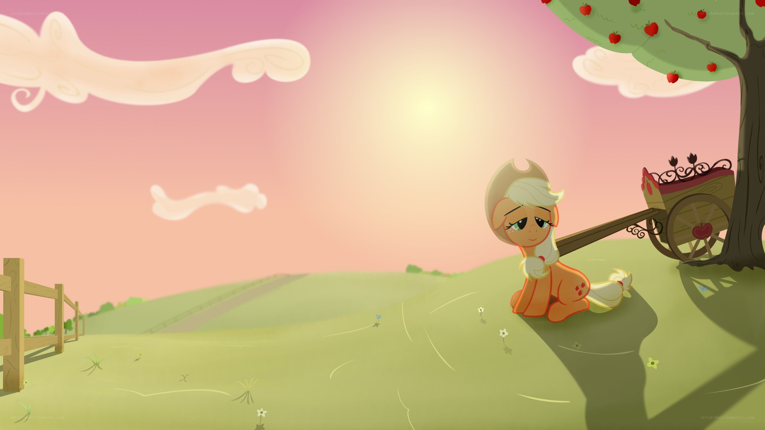 Applejack in the orchard