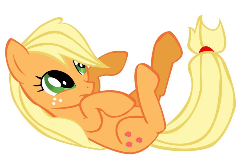 Applejack lying down