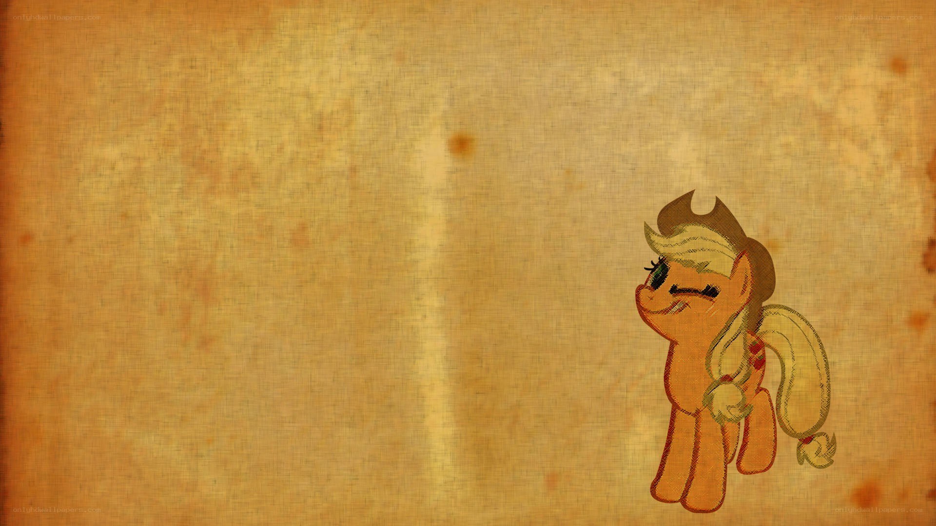 Applejack on old parchment