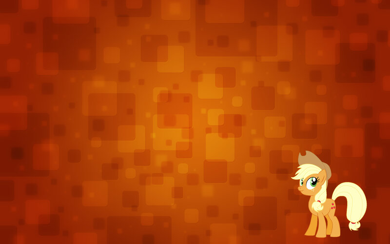 Applejack on orange background