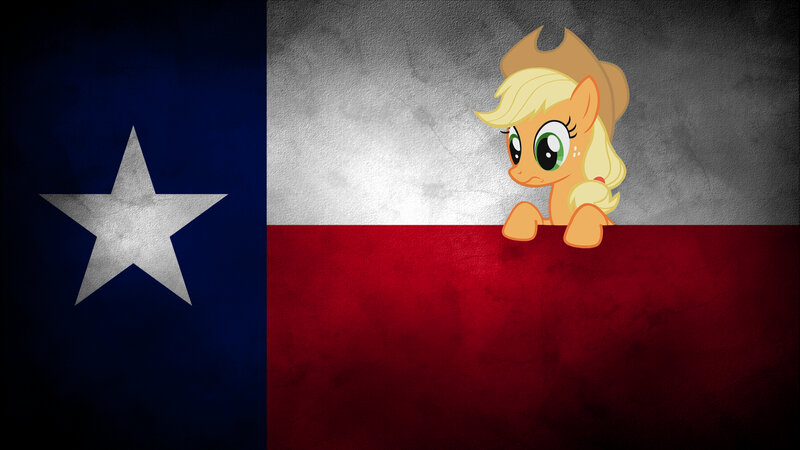 Applejack on Texas flag