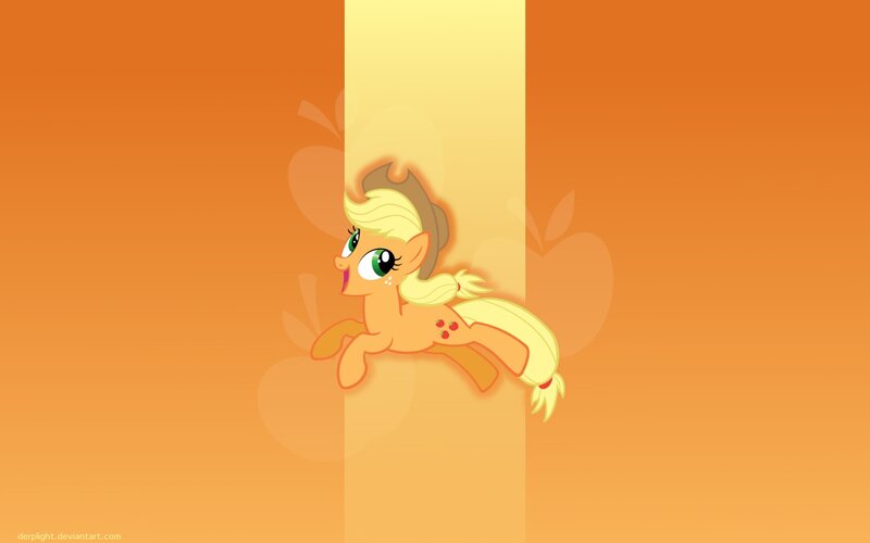 Applejack peeking from behind