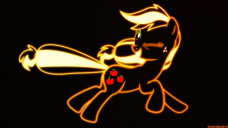 Applejack Pony — Black, Dramatic