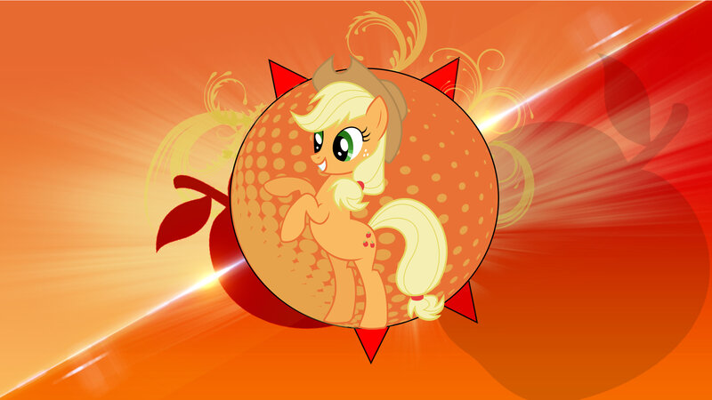 Applejack Pony — Orange, Vibrant