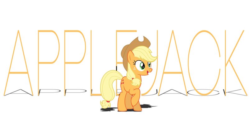 Applejack Pony — Yellow, Playful