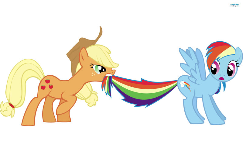 Applejack Pulling Rainbow — Yellow