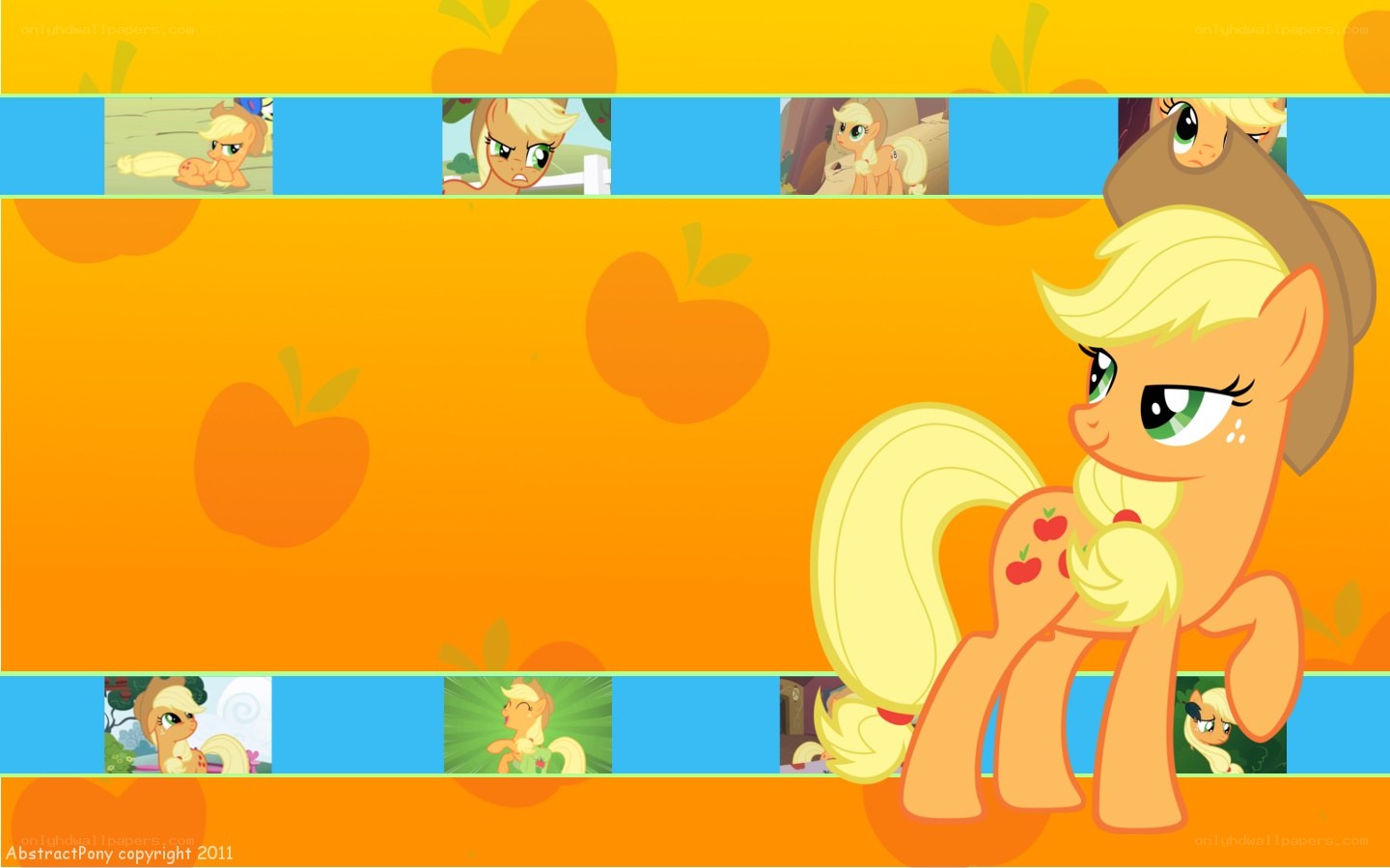 Applejack wallpaper collage