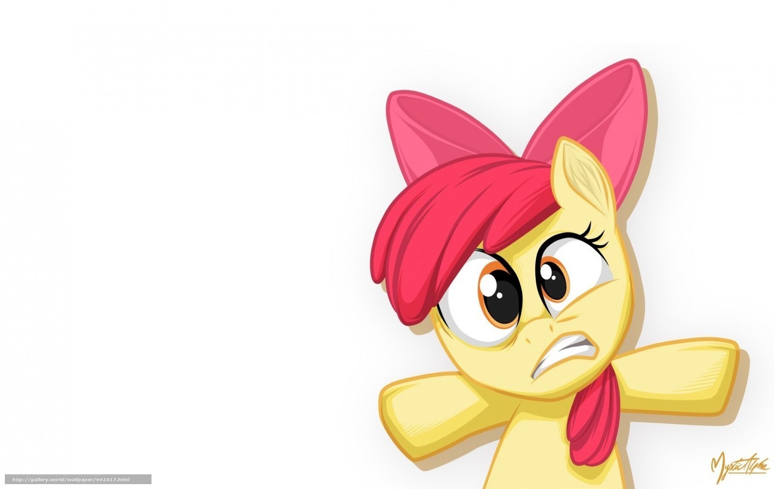 Applejack with angry expression