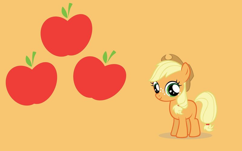 Applejack with apples