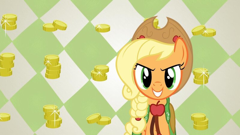 Applejack with coins