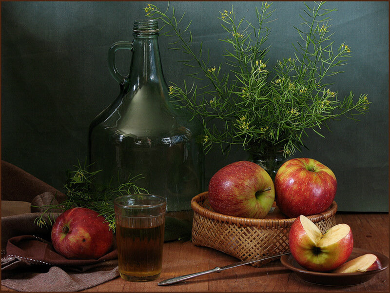 Apples and Glass Jug
