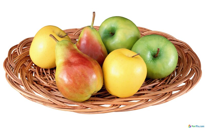 Apples and Pears in Basket