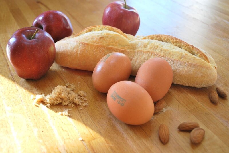 Apples Eggs Bread Almonds