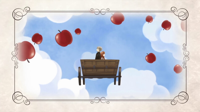 apples falling in the sky