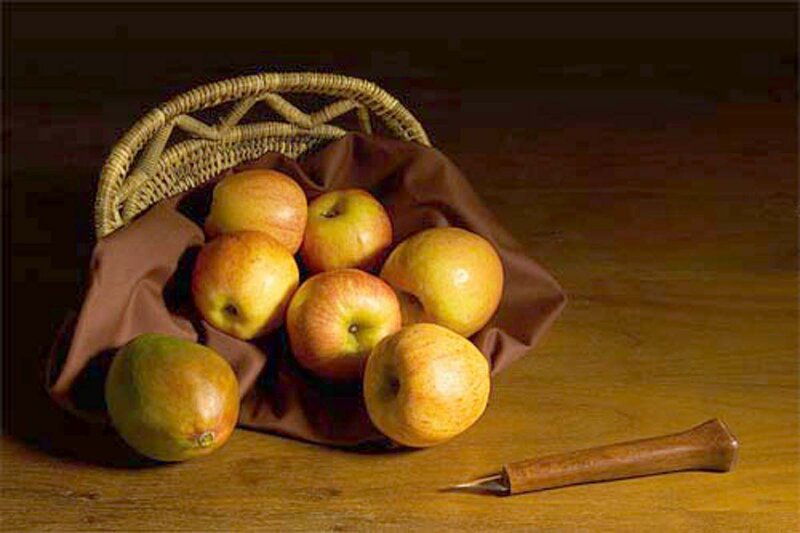 Apples in a Basket — Brown