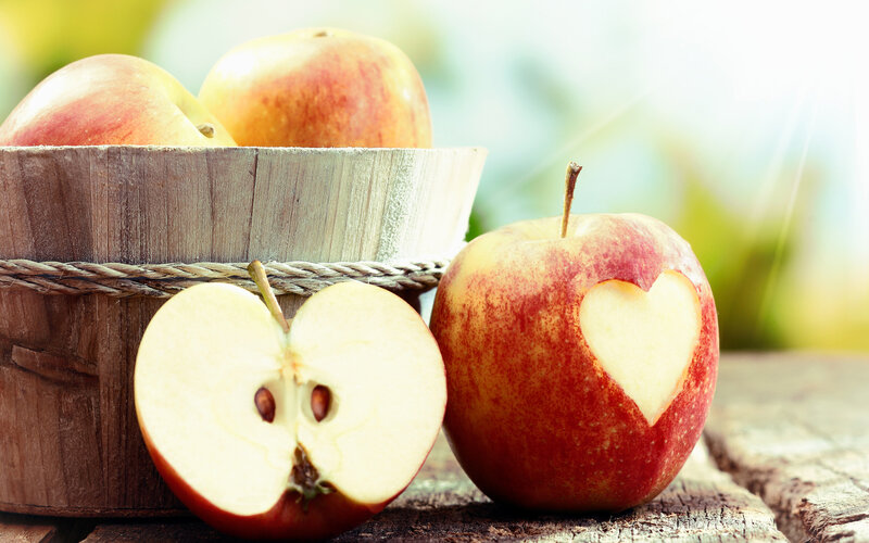 Apples in a Basket — Red, Serene, Afternoon