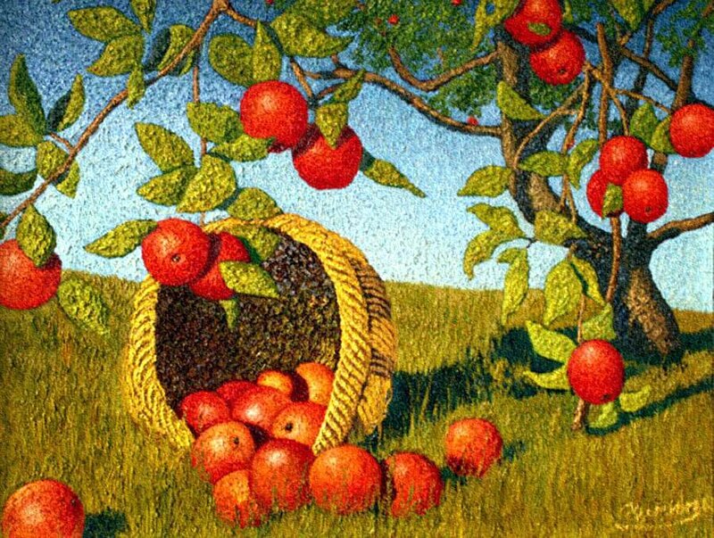 Apples in a Basket — Red