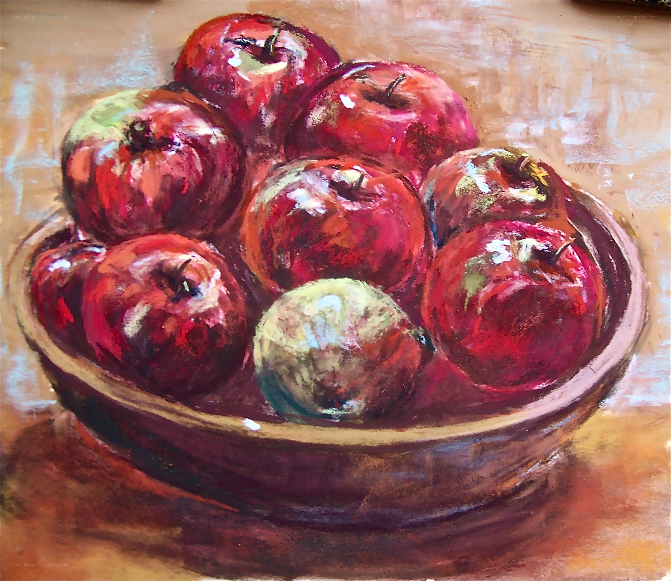 Apples in a bowl