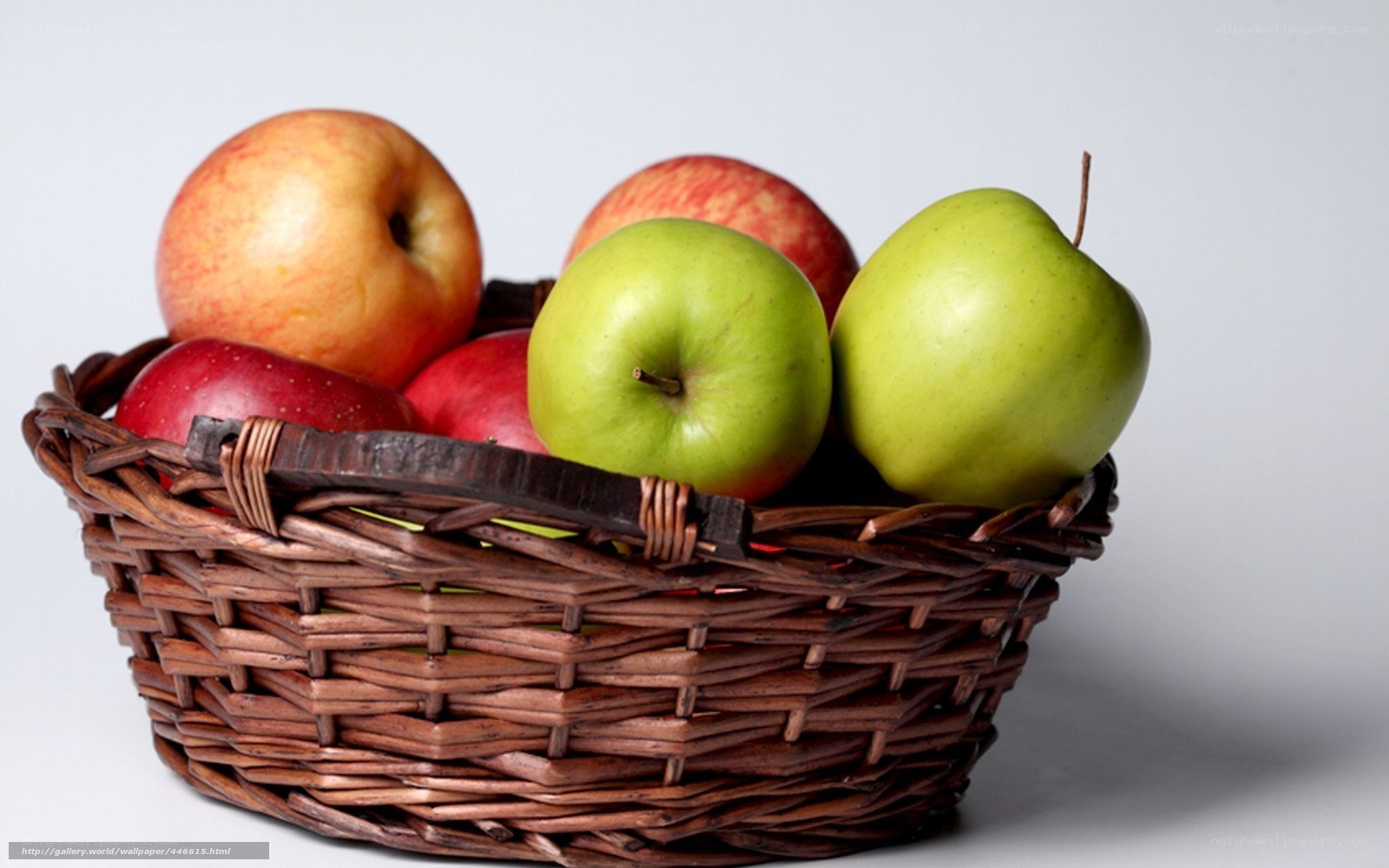 apples in a wicker basket