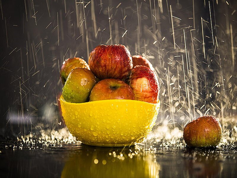 Apples in Yellow Bowl
