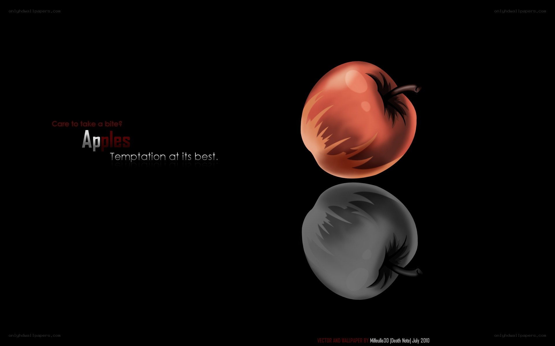 Apples temptation wallpaper