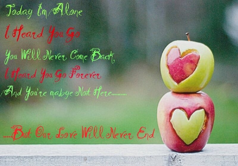 Apples with Heart Carvings