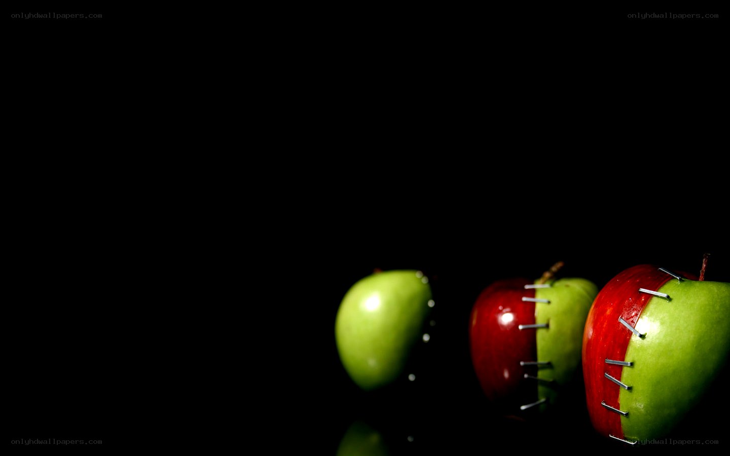 Apples with pins