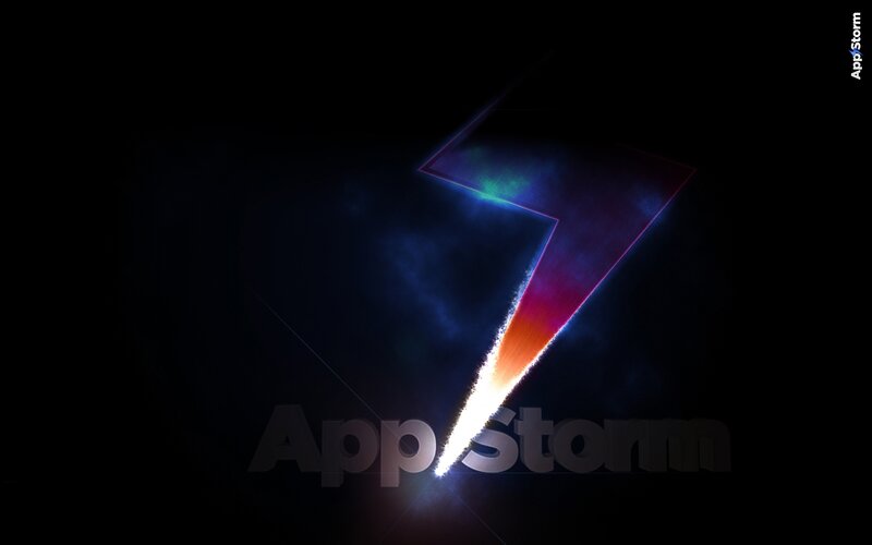 AppStorm Logo — Black, Dramatic