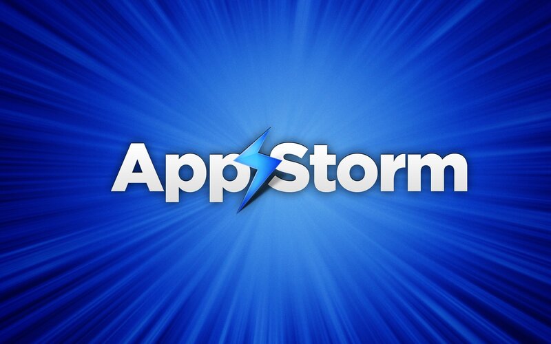 AppStorm Logo — Blue, Dynamic, Vector Art, Lightning Bolt