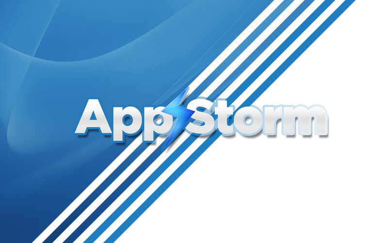 AppStorm Logo — Blue, Dynamic, Vector Art