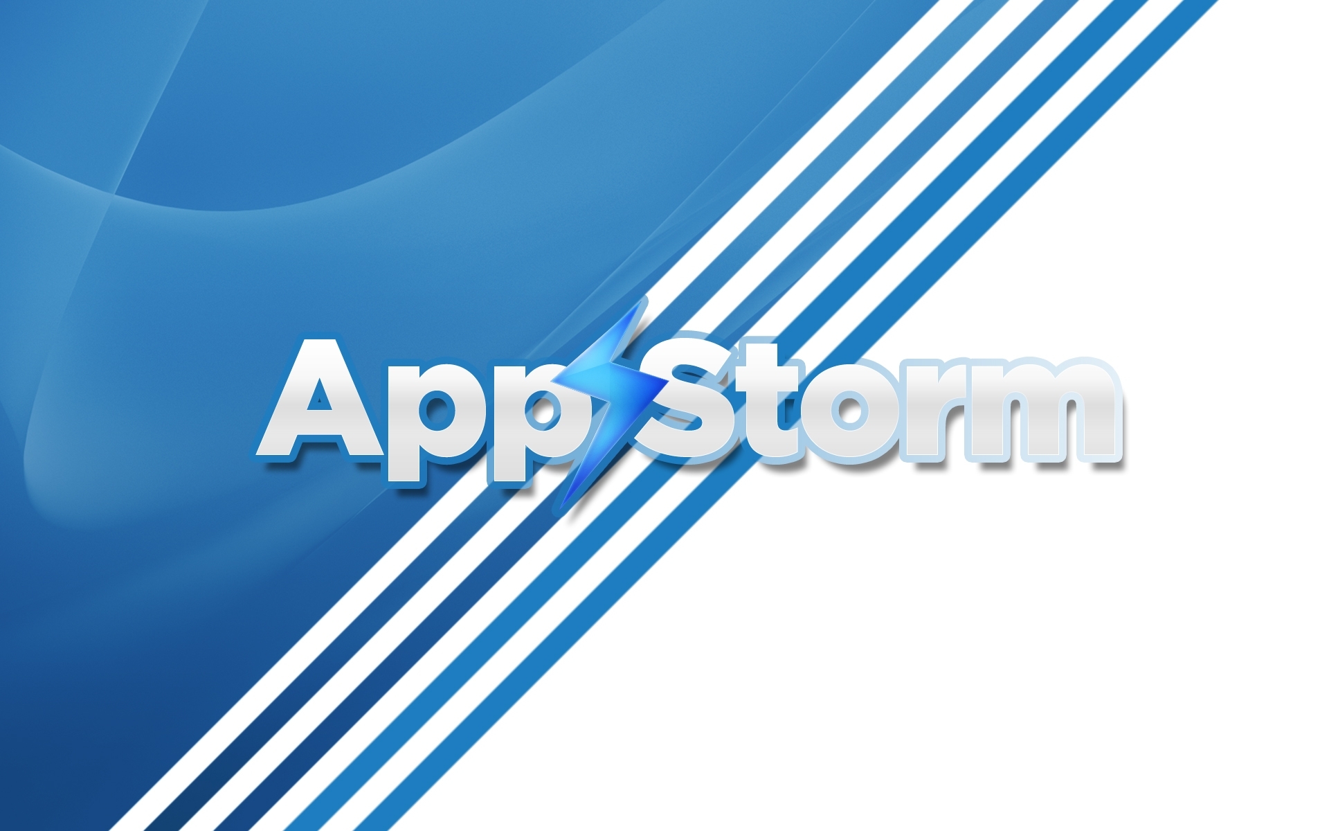 AppStorm logo on blue background