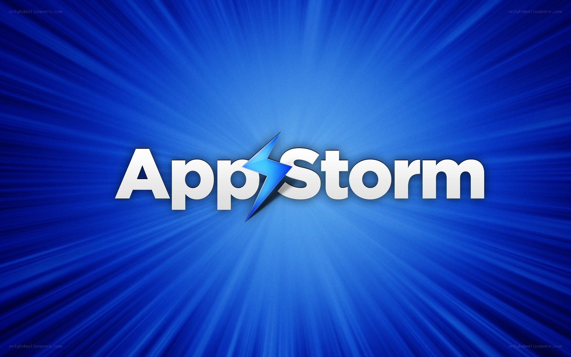 AppStorm logo on blue background