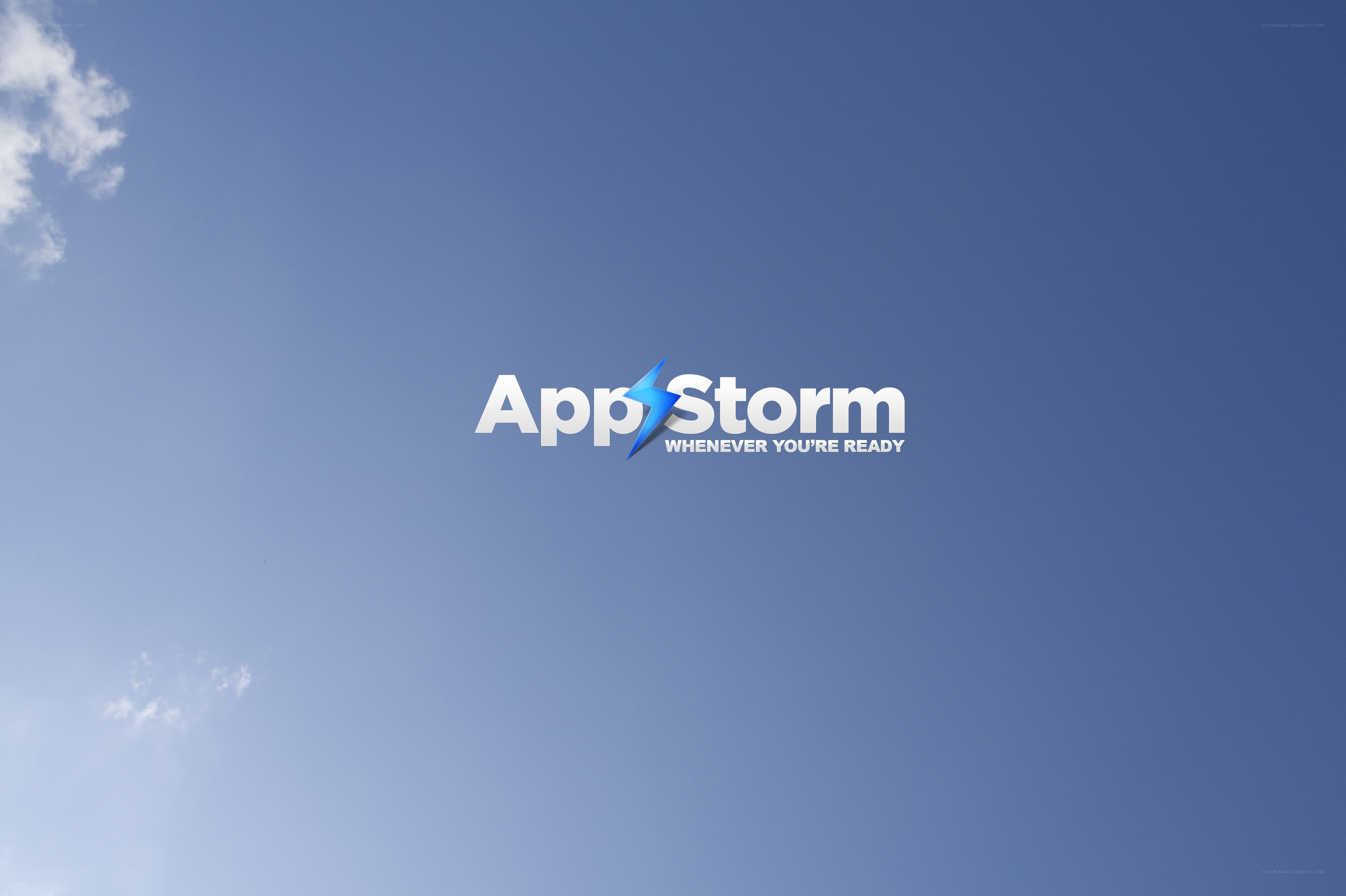 AppStorm logo on blue sky