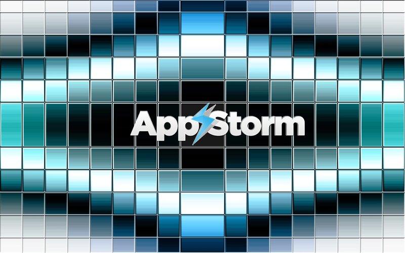 AppStorm logo on mosaic background