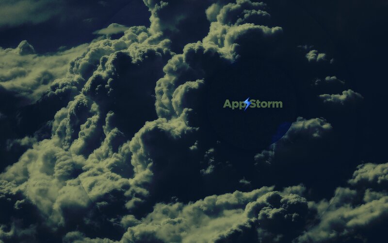 AppStorm logo on stormy clouds