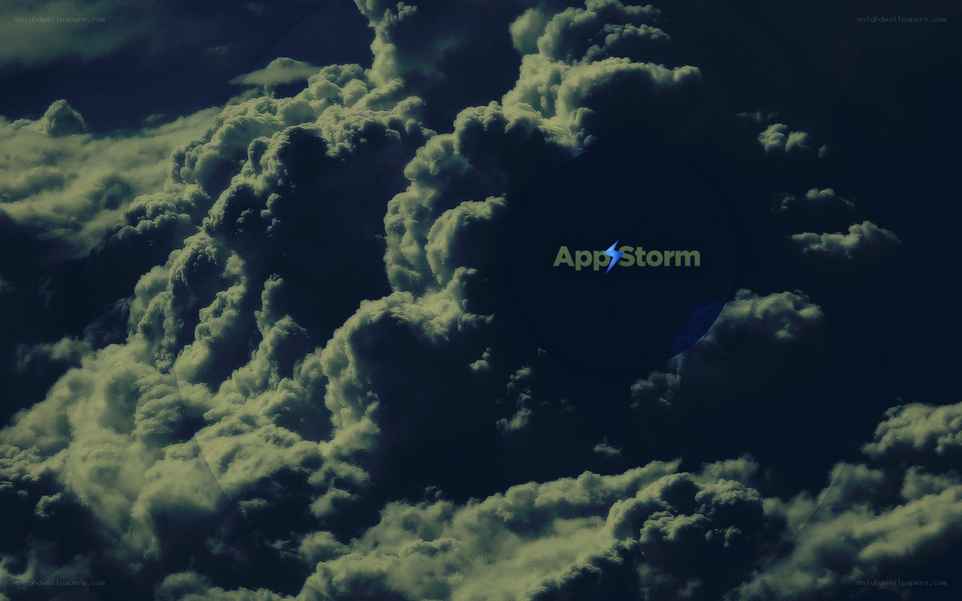 AppStorm logo on stormy clouds