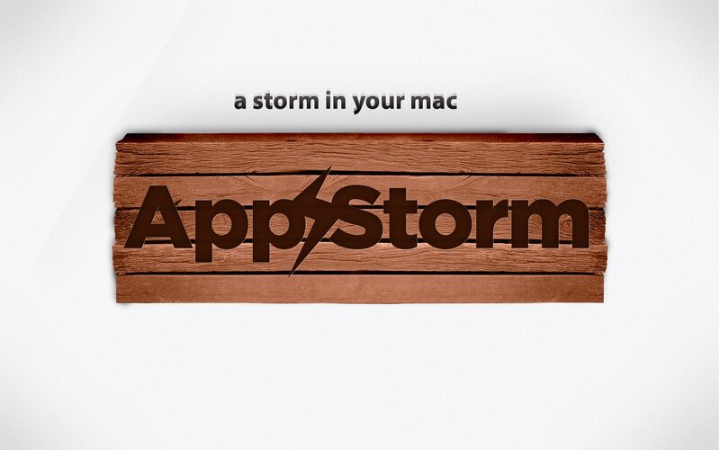 AppStorm logo on wood