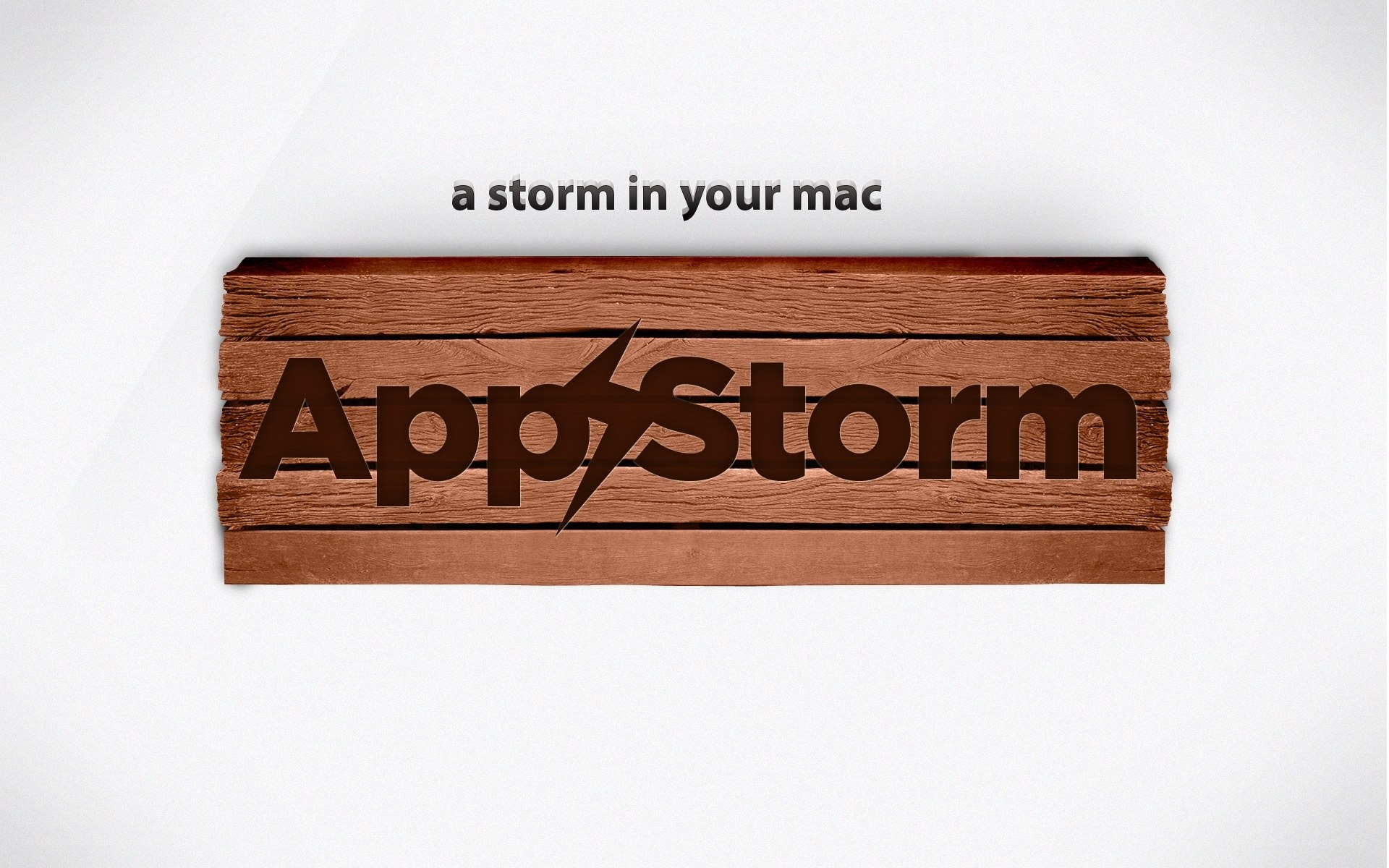 AppStorm logo on wood