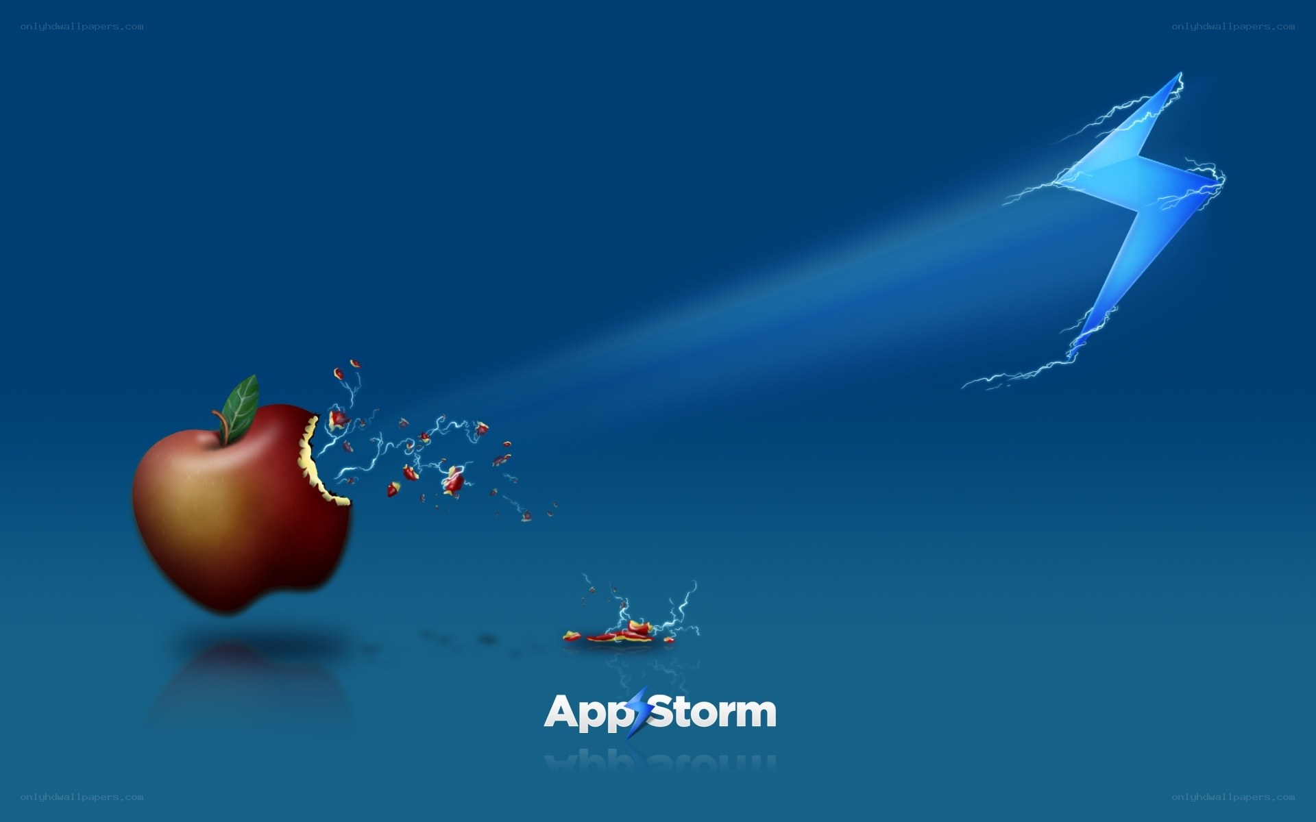 AppStorm logo with apple and lightning