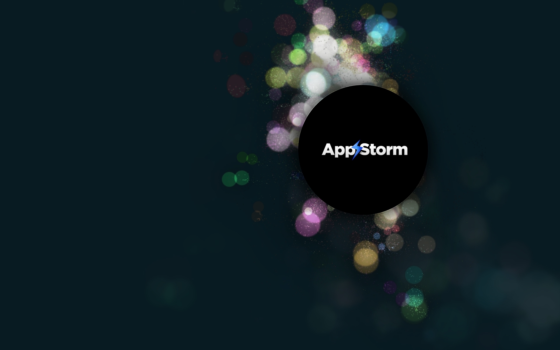 AppStorm logo with bokeh effect